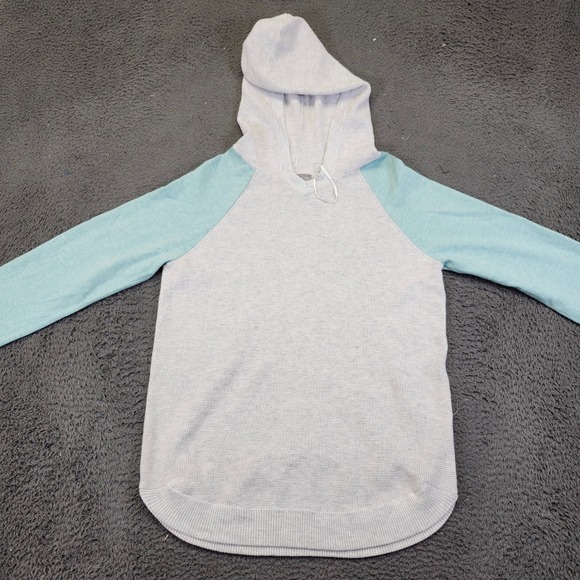 Revolution Hoodie Pullover Drawstring Long Sleeve Casual Top Gray Blue L - Picture 4 of 6